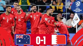 Australia  Bahrain  Highlights  AsianQualifiers  Road To 26 [upl. by Eidoow665]