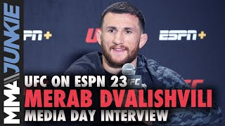 Merab Dvalishvili ready for war with Cody Stamann  UFC on ESPN 23 media day [upl. by Notsnarc154]