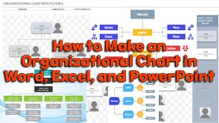 How to Make an Organizational Chart in Word Excel and PowerPoint [upl. by Awhsoj]