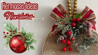 La manera FÁCIL de CREAR Adornos Navideños Hermosos  DIY Home Decor  Artesanato Natalino [upl. by Lsiel]