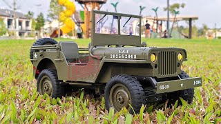 NEW JJRC 110 Army Jeep C8815 Unbox and Review [upl. by Shaefer510]