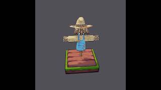 UModelerPixel Farm 3DScarecrow 3d Modeling in unity with UModeler shorts [upl. by Tadd]