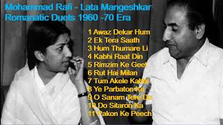 Mohammad Rafi amp Lata Mangeshkar Most Romantic Duets 1960 70 Era [upl. by Greenebaum]