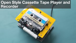 Open style cassette player and tape recorder [upl. by Emmalee]