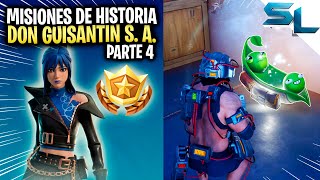 Como COMPLETAR TODAS las MISIONES DE HISTORIA PARTE 4 DON GUISANTÍN S A TEMPORADA 3 FORTNITE [upl. by Marcella]