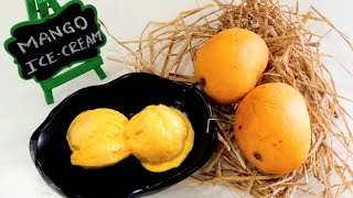 Mango ice cream Recipe आम की एकदम साॅफ्ट आइस्क्रीम रेसिपी  Homemade Mango icecream recipe [upl. by Semyaj]