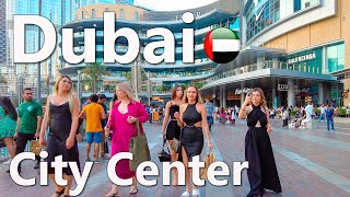 Dubai Burj Khalifa City Center Walk 4K🇦🇪 [upl. by Olav722]