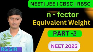 n factor for redox Reaction  Equivalent Weight Redox Reactions  neet  jee [upl. by Scoles]