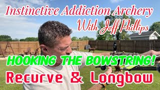 How To Hook The Bowstring Recurve amp Longbow  Glove Or Tab [upl. by Gnort]