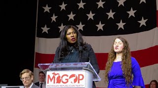 Michigan GOP divided after ousting Chairwoman Karamo [upl. by Asila]