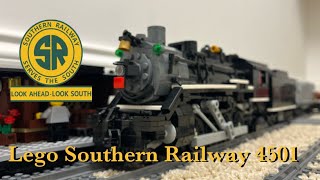 Lego Southern Railway 4501 Steam Locomotive Review [upl. by Eirovi]