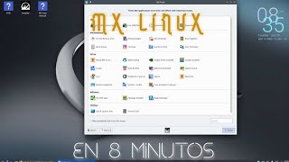 Mx LinuxSimple en negro y elegante [upl. by Akinert]