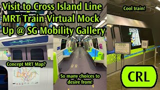 LTA Cross Island Line CRL  Mixed Reality MR MockUp CR151 MRT Train Showcase [upl. by Atekehs]