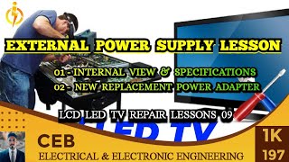 External power supply lesson  Lcd led tv repair lessons 09 [upl. by Calley]