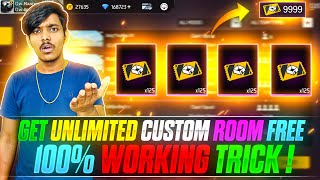 Get Unlimited Custom Rooms Free😍🔥 Things You Dont Know About Free Fire [upl. by Ilrebmyk5]