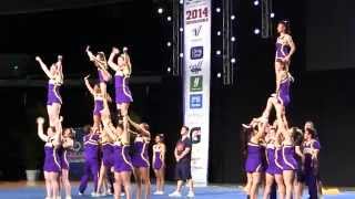 Cheer at SF State at USA Nationals 2014 Day 2 [upl. by Lleze]