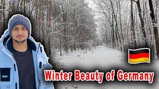 😍 Amazing Winter Beauty Of Germany 🇩🇪  Snowfall in germany  Germany vlog [upl. by Araik]