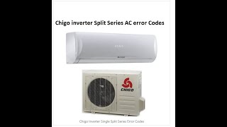 How to setting CHIGO ac error code and Troubleshooting [upl. by Meyers344]