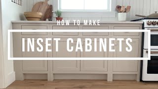 How To Make Inset Cabinets  DIY Custom Kitchen Cabinets [upl. by Aicil774]