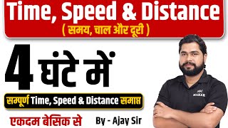 Complete Video of Time Speed amp Distance by Ajay Sir  समय चाल और दूरी For UPP Railway SSC etc [upl. by Ellicott]