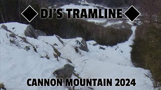 Steepest in the East DJS Tramline Cannon Mountain Spring 2024 [upl. by Ecnarretal]