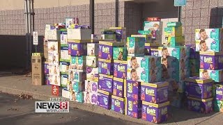 North Haven holds diaper bank [upl. by Yerffoj]