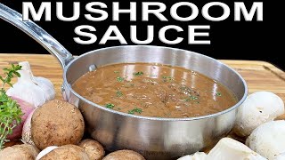 Easy Creamy Mushroom Sauce  ChefJean Pierre [upl. by Asssilem231]