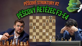 Pěšcový řetězec f3e4  Pěšcové struktury  Šachy pro začátečníky [upl. by Brinkema]