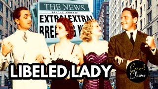 Libeled Lady 1936 Myrna Loy Jean Harlow Spencer Tracy William Powell first time watch reaction [upl. by Torres]