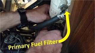 How to change oil and fuel filter for Yanmar 2GM20F engine on a sailboat [upl. by Redwine]