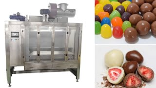 Commerical Chocolate belt enrobing machine Belt coating machine chocolate coating machine [upl. by Cleland172]