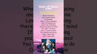 Blondie  Heart Of Glass Lyrics shorts [upl. by Eilyw92]