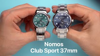 Nomos Club Sport 37mm vs the 42mm [upl. by Theressa339]