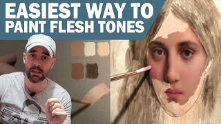 Tips and Techniques for Painting FLESH TONES in OIL PAINT [upl. by Rakel]