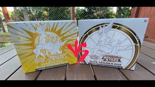 Brilliant Stars Regular ETB Vs Pokemon Center ETB Opening [upl. by Edniya5]