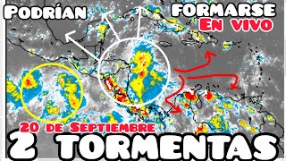 Peligro de inundaciones por 2 posibles tormentas [upl. by Nhguavaj805]