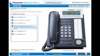 Basic Set Up of Your Panasonic KXNT343KXDT343 VoIP or Digital Phone [upl. by Dorwin]