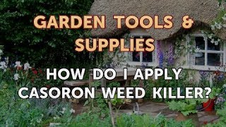 How do I Apply Casoron Weed Killer [upl. by Lohcin]