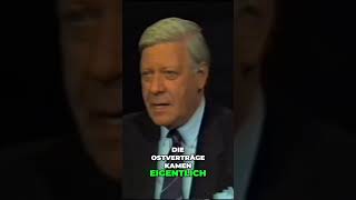 Bedeutung von Brandts Ostpolitik für die Bundesrepublik Ein großer Verdienst Helmut Schmidt 1988 [upl. by Manup]