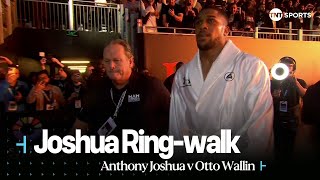 HE MEANS BUSINESS 😐  Anthony Joshuas Legendary Ring Walk DayOfReckoning 🇸🇦 [upl. by Edialeda]