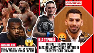 UFC News  Ilia Topuria Insults Max Holloways BMF Title  Tom Aspinall Fires Back at Jon Jones 😱🔥 [upl. by Ydnyc]