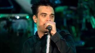 Robbie Williams  Feel  Live at Knebworth [upl. by Nanaek]