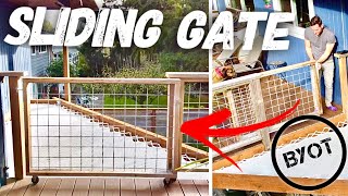 DIY SLIDING GATE [upl. by Alad]