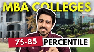 MBA colleges to apply between 75  85 percentile in CAT  Placement Fees and Deadline [upl. by Jaquiss]