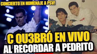 Christian Meier se quiebra al cantar ‘Quédate’ durante su homenaje a Pedro SuárezVértiz [upl. by Crescentia484]