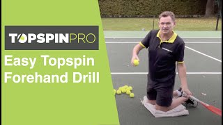 TopspinPro  Easy Topspin Forehand Drill [upl. by Aniuqahs]