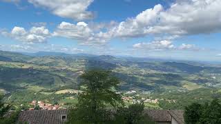 La veduta del territorio diSan Marino  The view of the territory of the Republic of San Marino [upl. by Olfe]