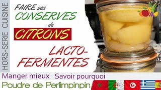 🇲🇦 Comment faire ses CONSERVES DE CITRONS lactofermentés ou citrons confits au sel [upl. by Eidnyl]