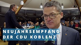 Neujahrsempfang der CDU Koblenz [upl. by Ydnamron]