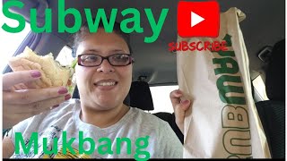 Subway Mukbang 🥪 [upl. by Akeenahs448]